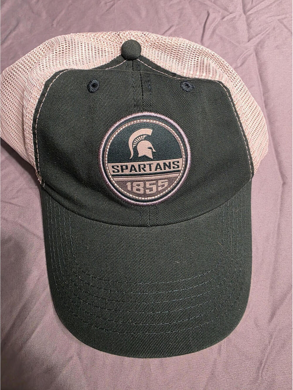 Captivating Headwear Michigan State Spartans Green Beige Hat